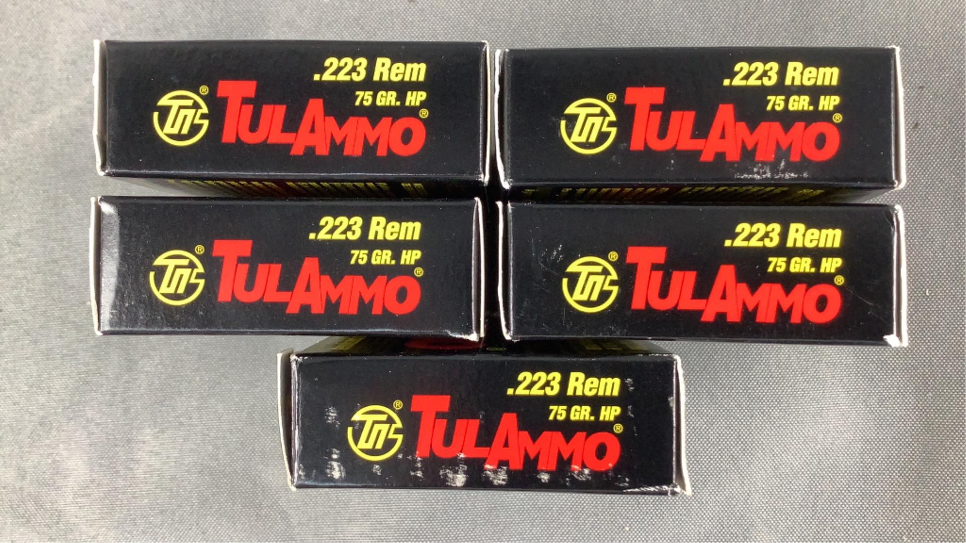 (5x) 20 Rds of .223 Rem Tulammo