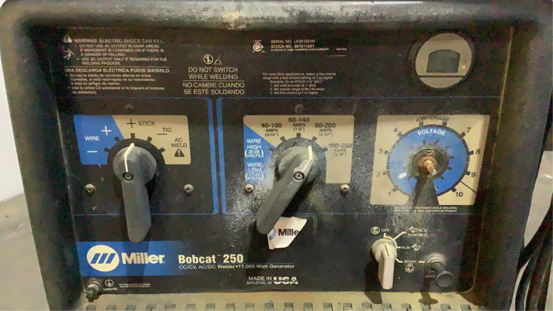 Miller Propane Powered Welder Generator Bobcat 250