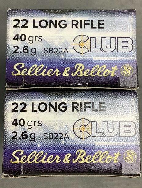 (2x)50 Rnds 22LR Sellier&Bellot Ammo