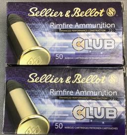 (2x)50 Rnds 22LR Sellier&Bellot Ammo