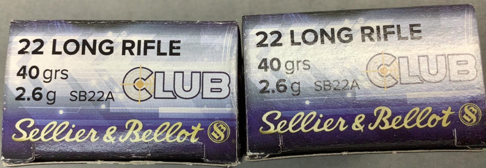 (2x)50 Rnds 22LR Sellier&Bellot Ammo