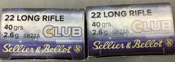 (2x)50 Rnds 22LR Sellier&Bellot Ammo