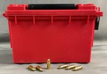 (Approx 500) Rnds w/Ammo Can 9mm Luger