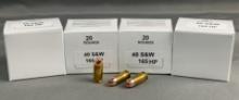80 Rnds Reloaded HP 40 S&W