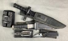 Assorted Knives And Accessories