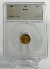 1855 US $1 Gold Coin
