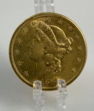 1885 US Liberty Head $20 Gold Coin