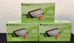 (3) FoodSaver Vacuum Sealing Systems FM2900