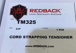 (4) Red Back 3/4" Cord Strapping Tensioners