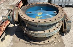 (2) DeZurik 30" Butterfly Valves