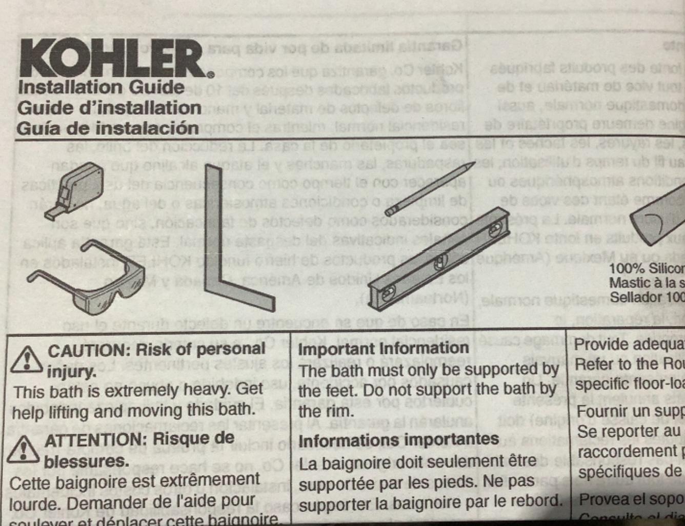 Kohler Cast Iron Bath Tub