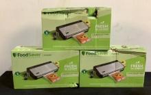 (3) FoodSaver Vacuum Sealing Systems FM2900