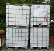 (4) Schutz 275 Gal Chemical Totes