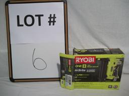 Ryobi 18-Volt Brad Nailer, no battery or charger,