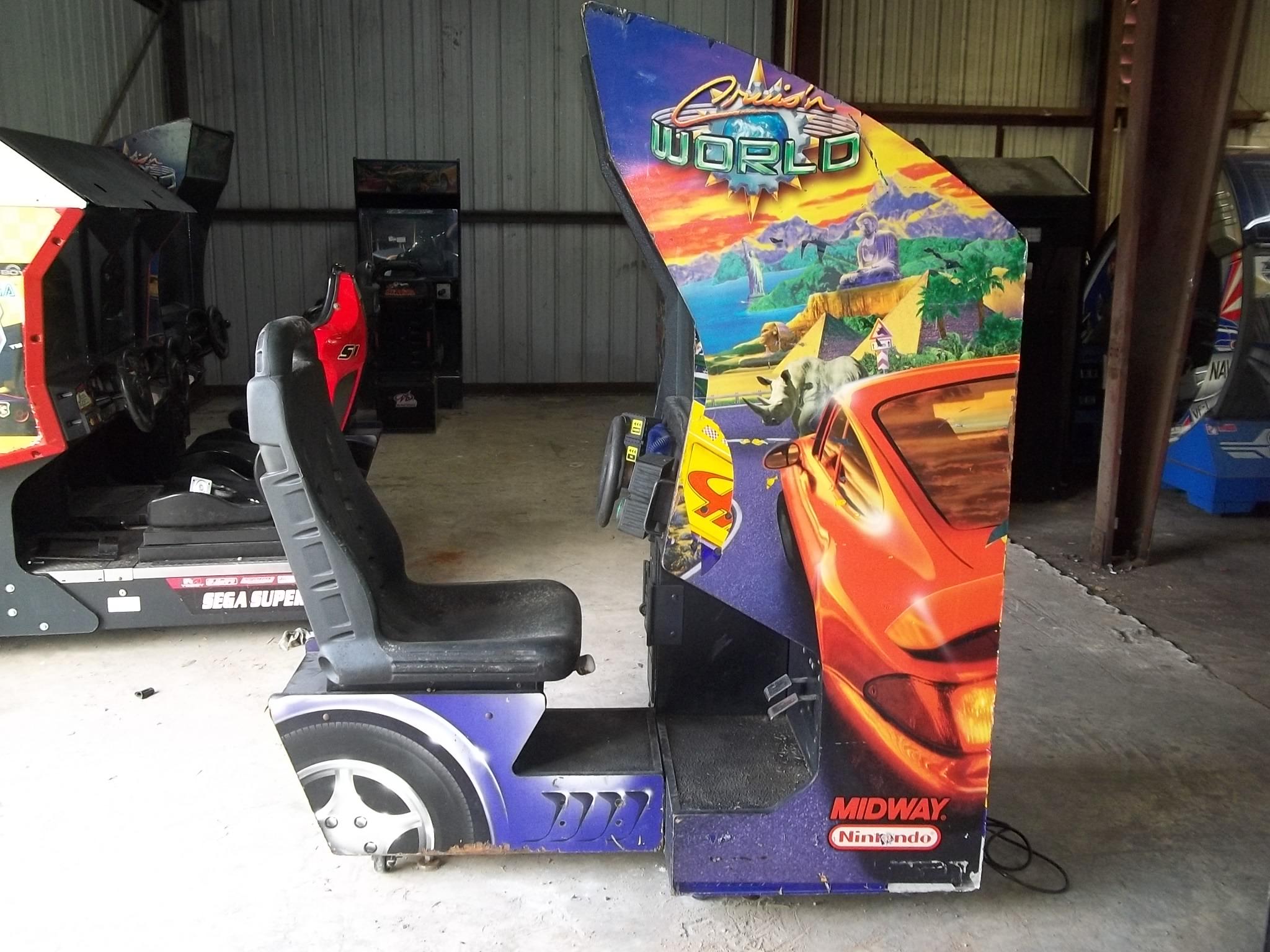 Midway Nintendo Cruis'n World Driving Arcade Game