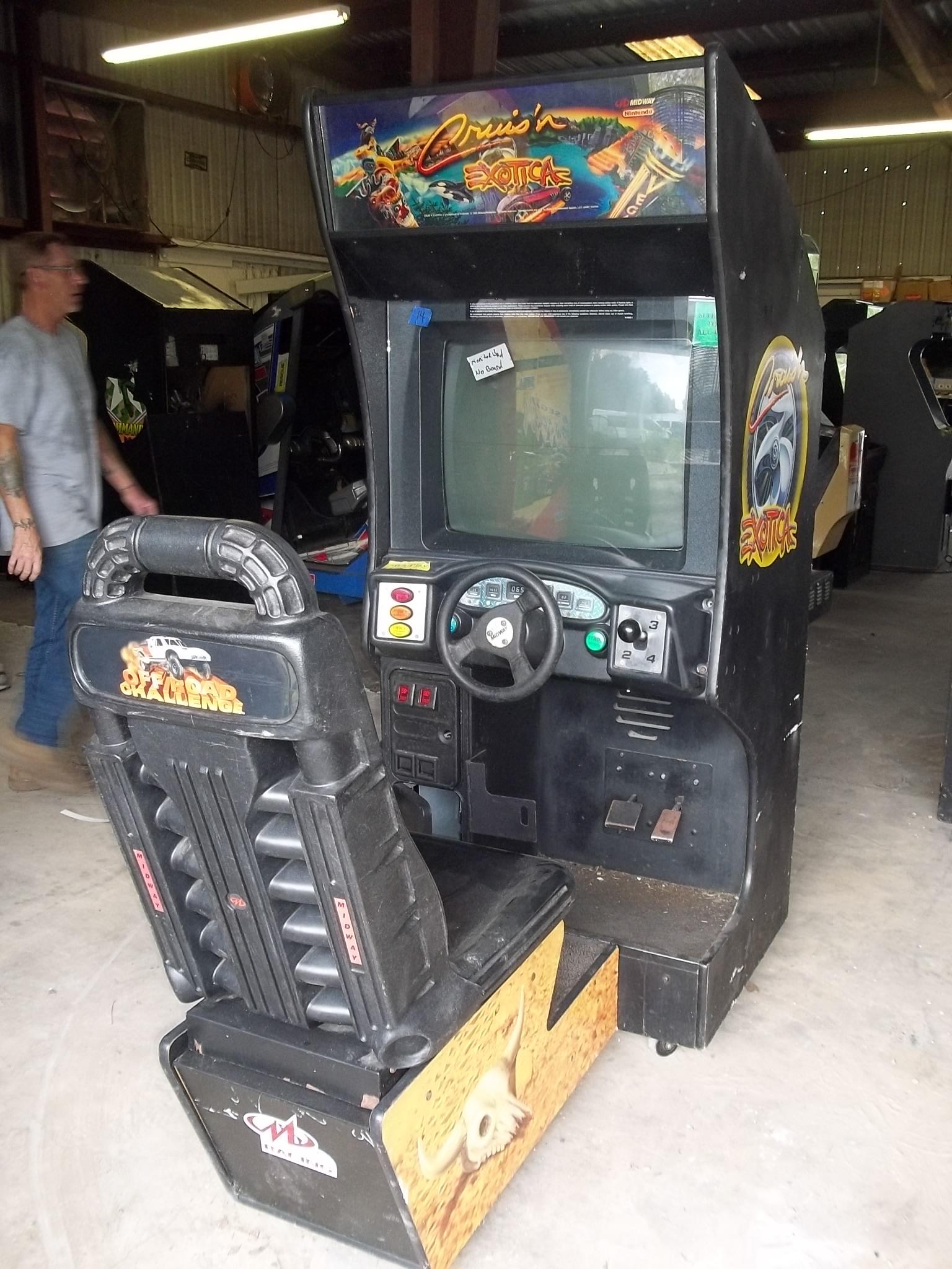 Midway Nintendo Cruis'n Exotica Driving Arcade Game