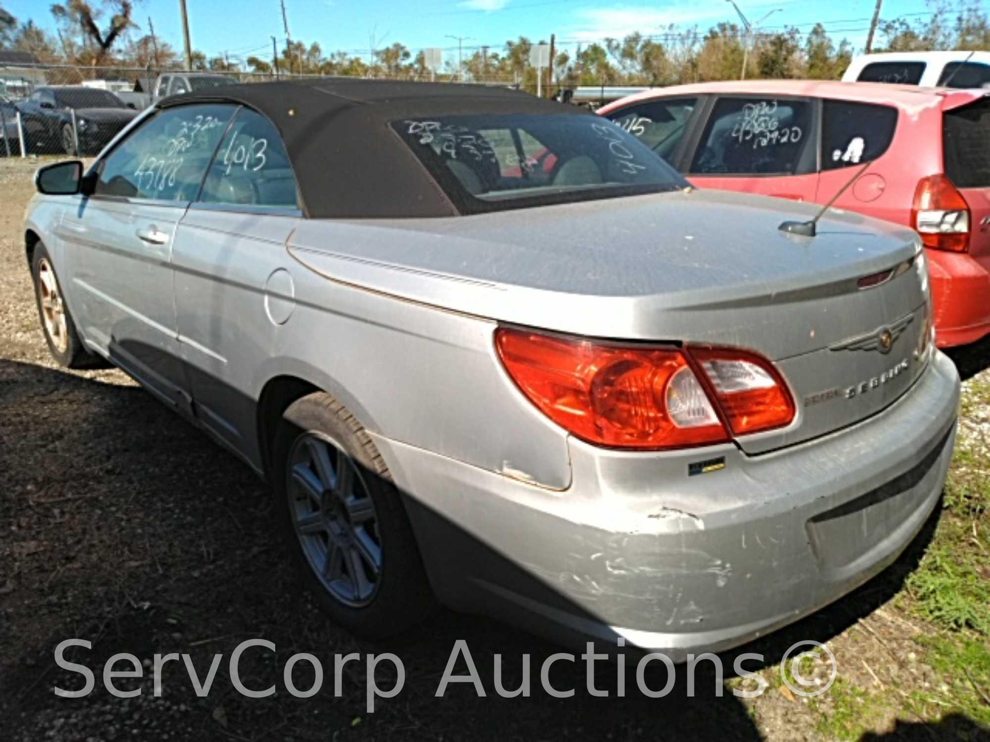 2008 Chrysler Sebring Passenger Car, VIN # 1C3LC55R78N110166