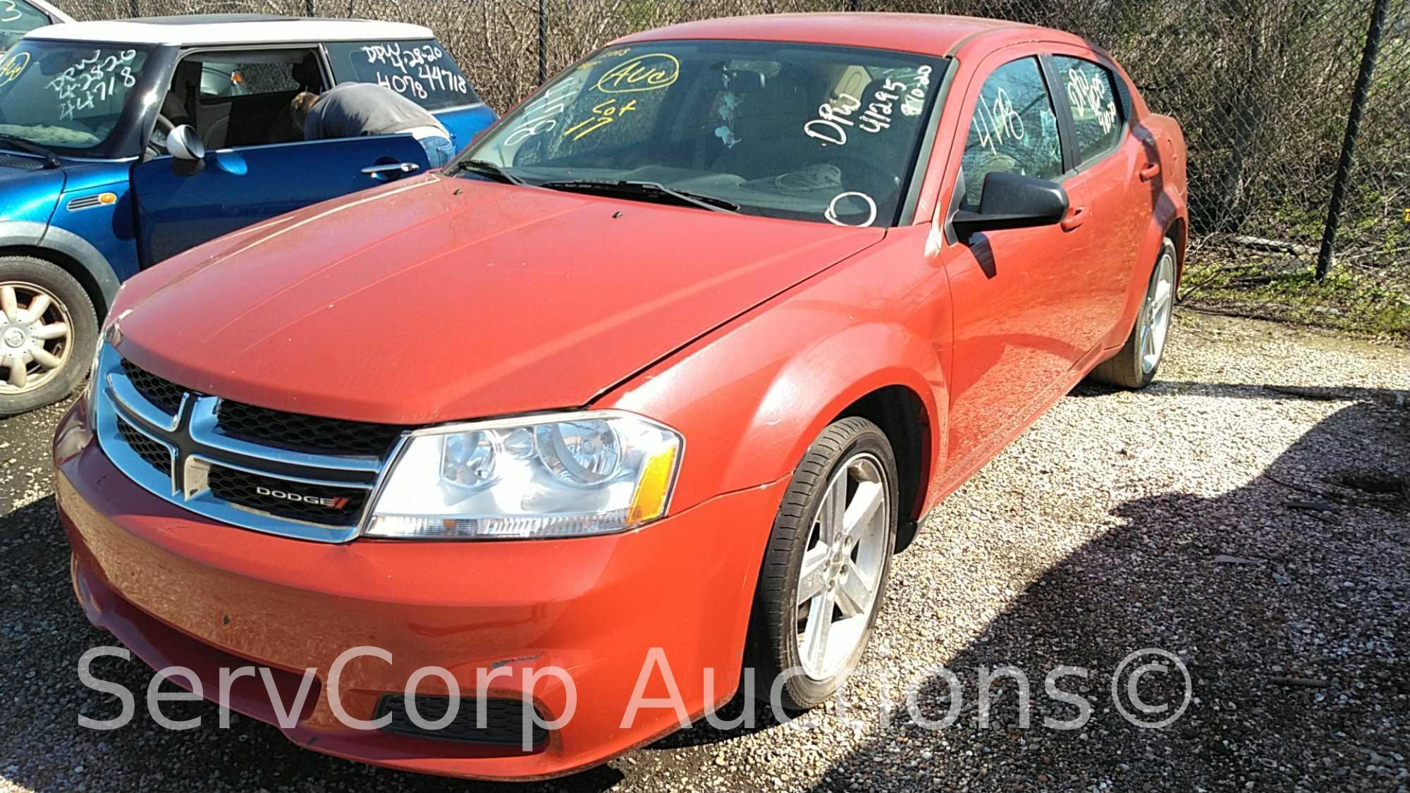 2013 Dodge Avenger Passenger Car, VIN # 1C3CDZAB5DN518186