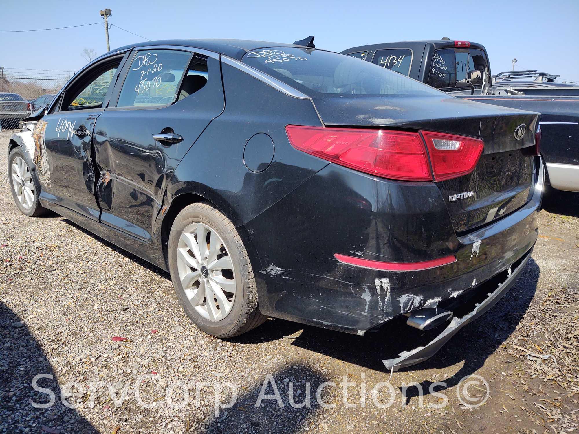 2015 Kia Optima Passenger Car, VIN # KNAGM4A70F5616103