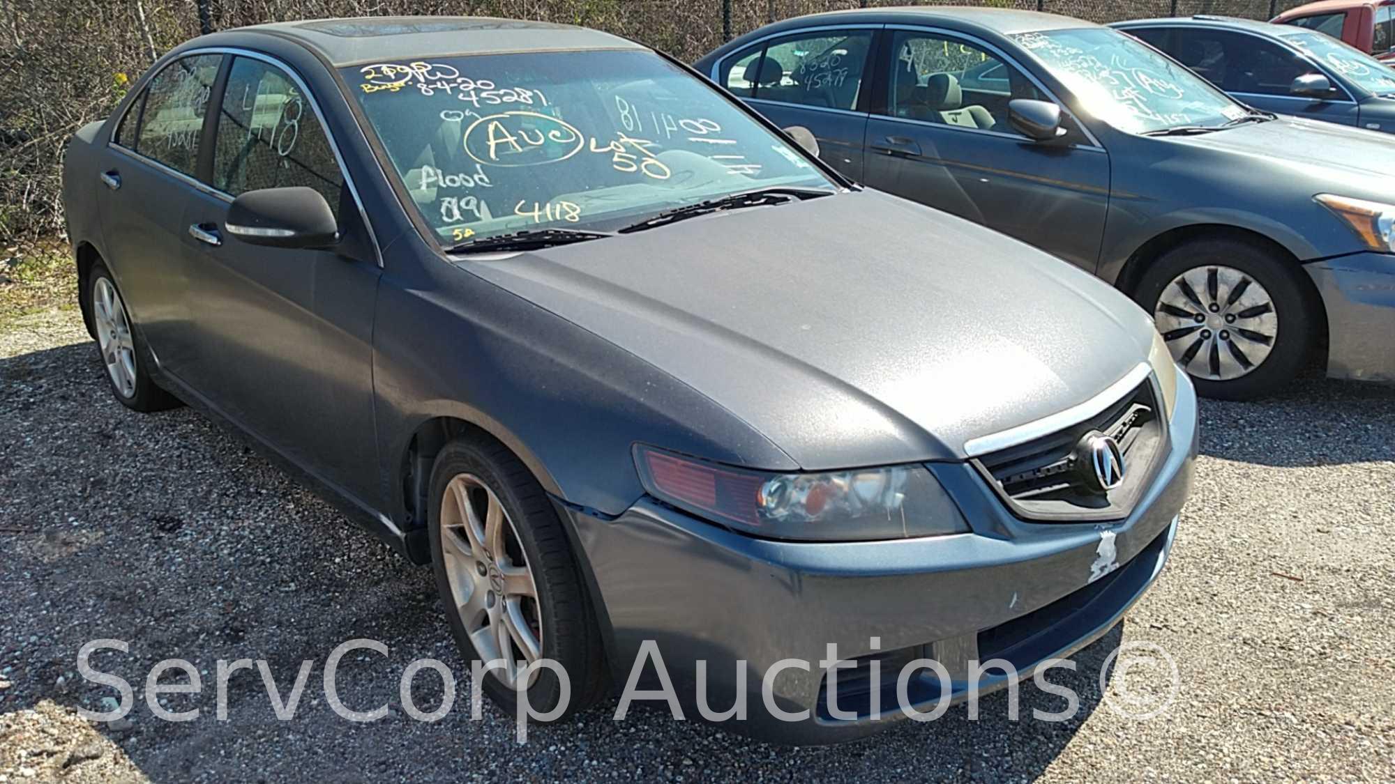 2005 Acura TSX Passenger Car, VIN # JH4CL96855C015586 Reconstructed