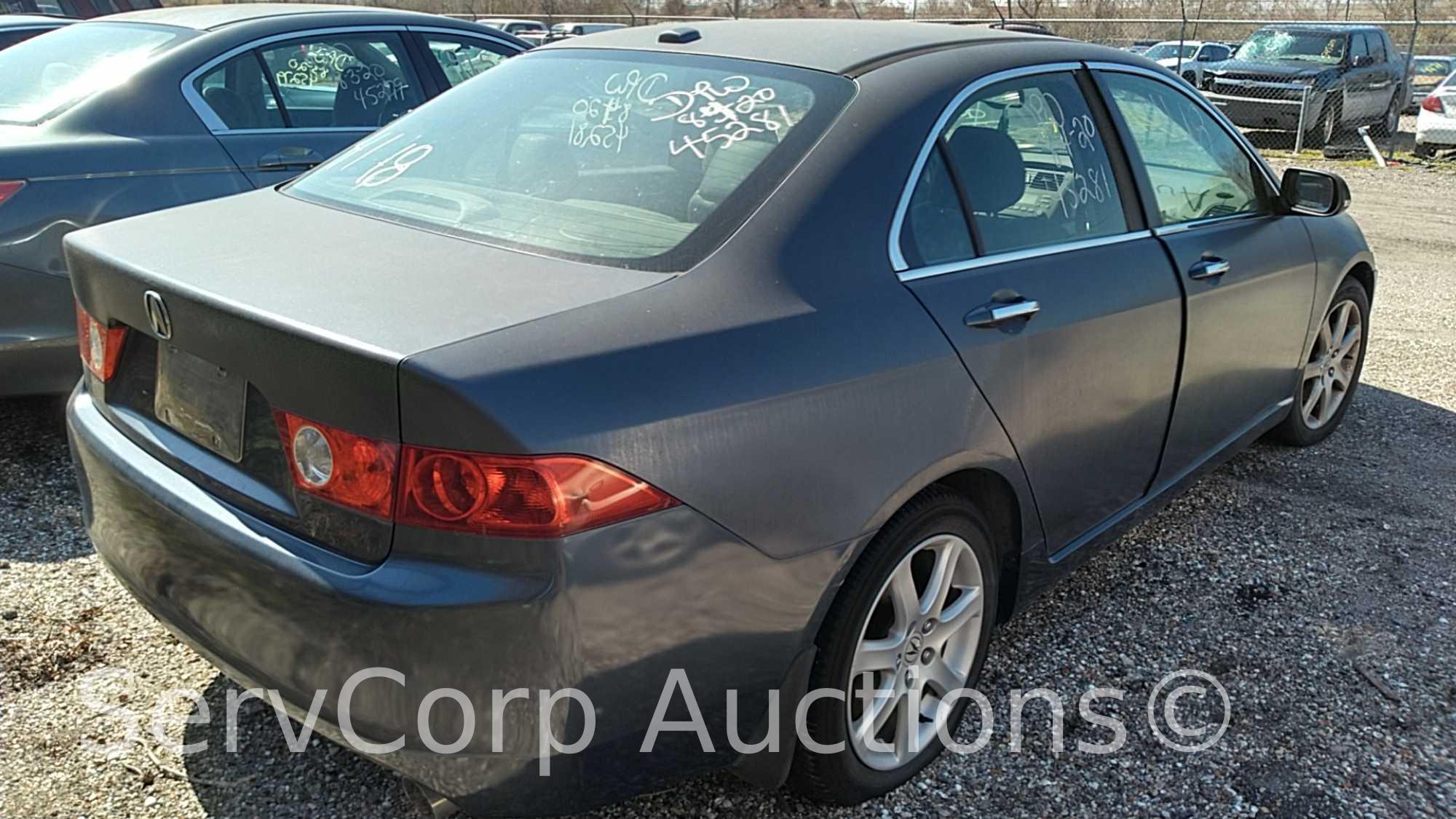 2005 Acura TSX Passenger Car, VIN # JH4CL96855C015586 Reconstructed