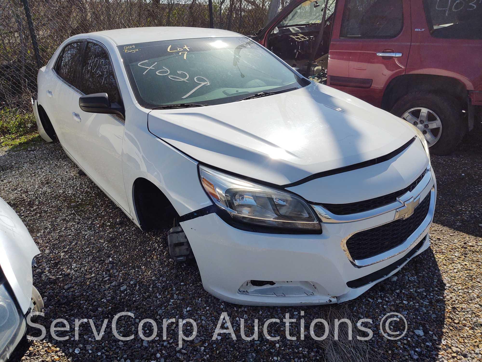 2014 Chevrolet Malibu Passenger Car, VIN # 1G11A5SL3EF242509 Reconstucted