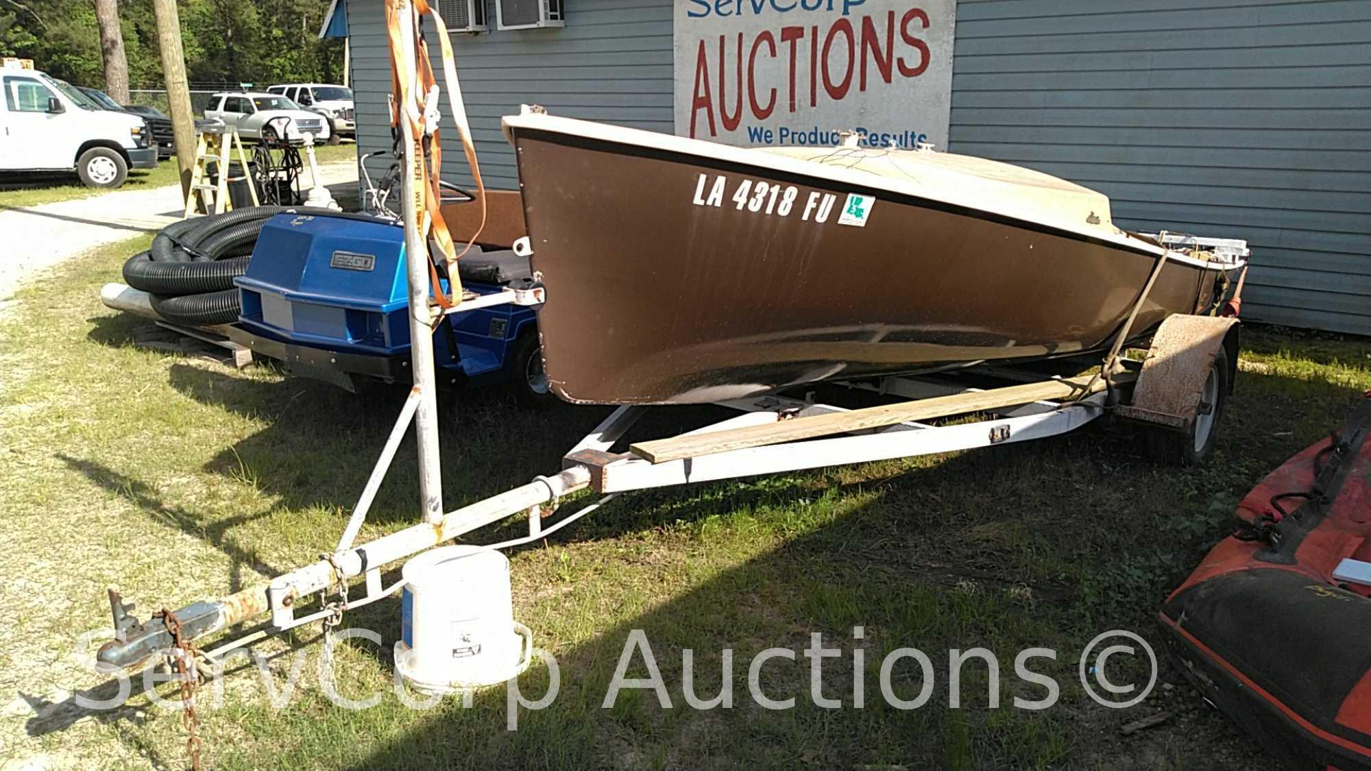 Abandoned Sail Boat with Trailer, No Paperwork, As Is (Private Seller)