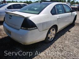 2008 Chevrolet Impala Passenger Car, VIN # 2G1WD58C081329090