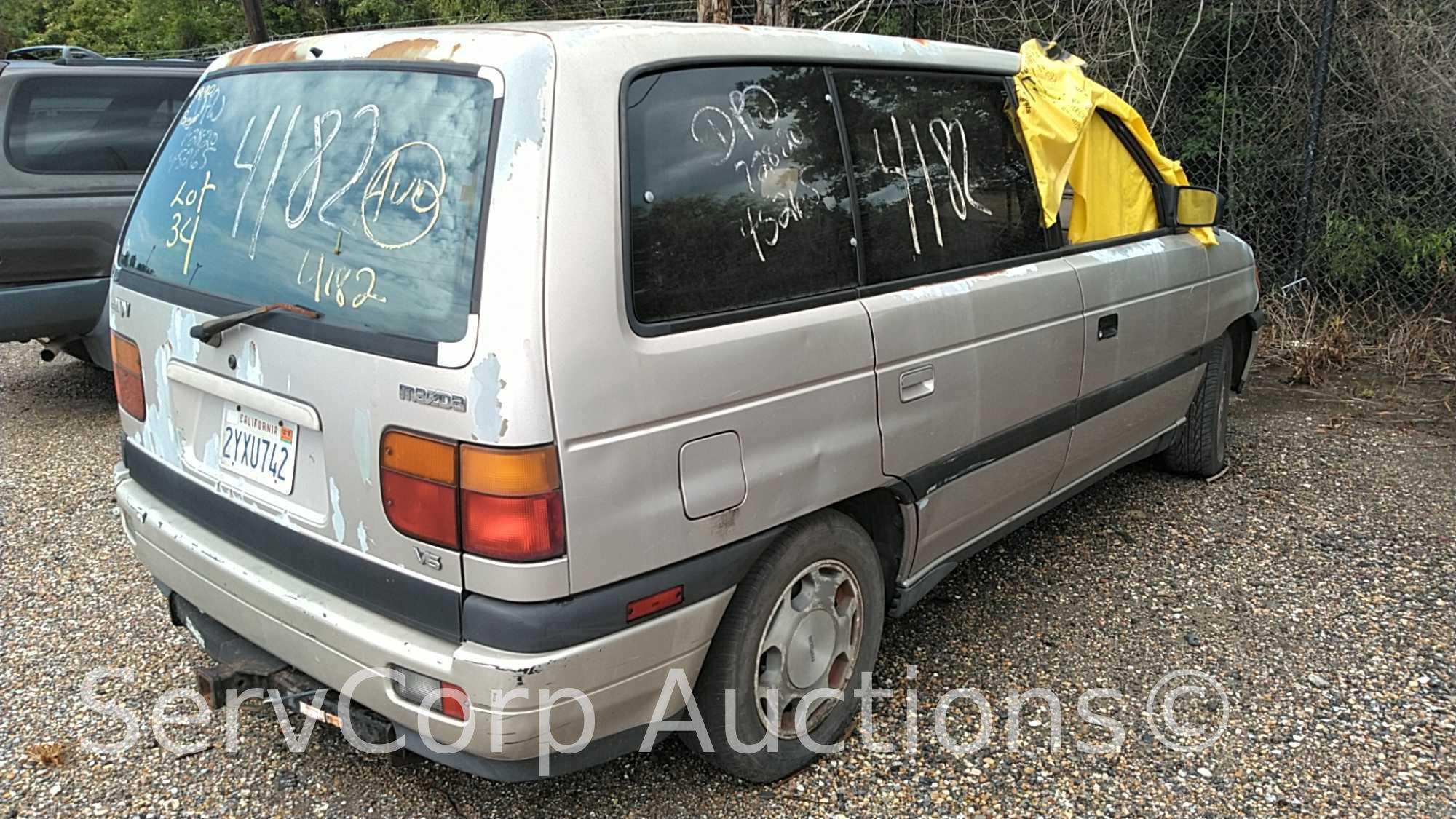 1990 Mazda MPV Van, VIN # JM3LV5221L0237862