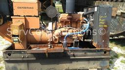 1992 Generac Model 92A04254-S Generator with Transfer Switch Serial 2005788