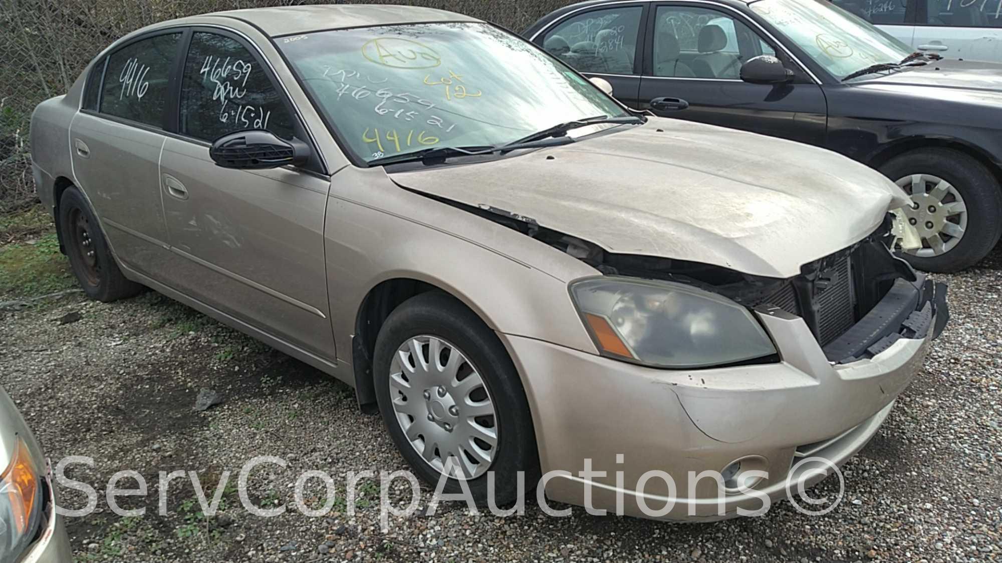 2005 Nissan Altima Passenger Car, VIN # 1N4AL11D85C389615