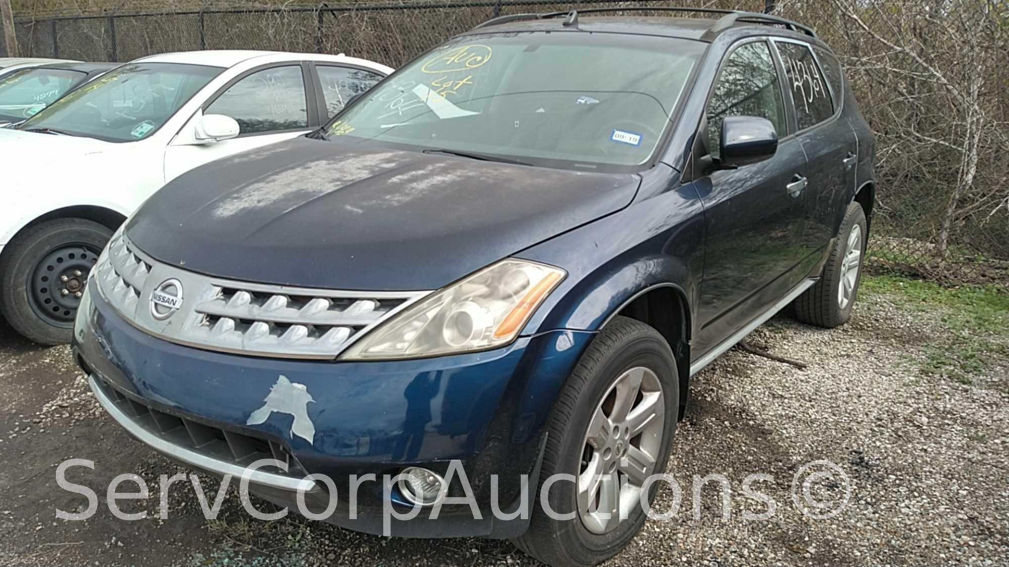 2006 Nissan Murano Multipurpose Vehicle (MPV), VIN # JN8AZ08T76W421720