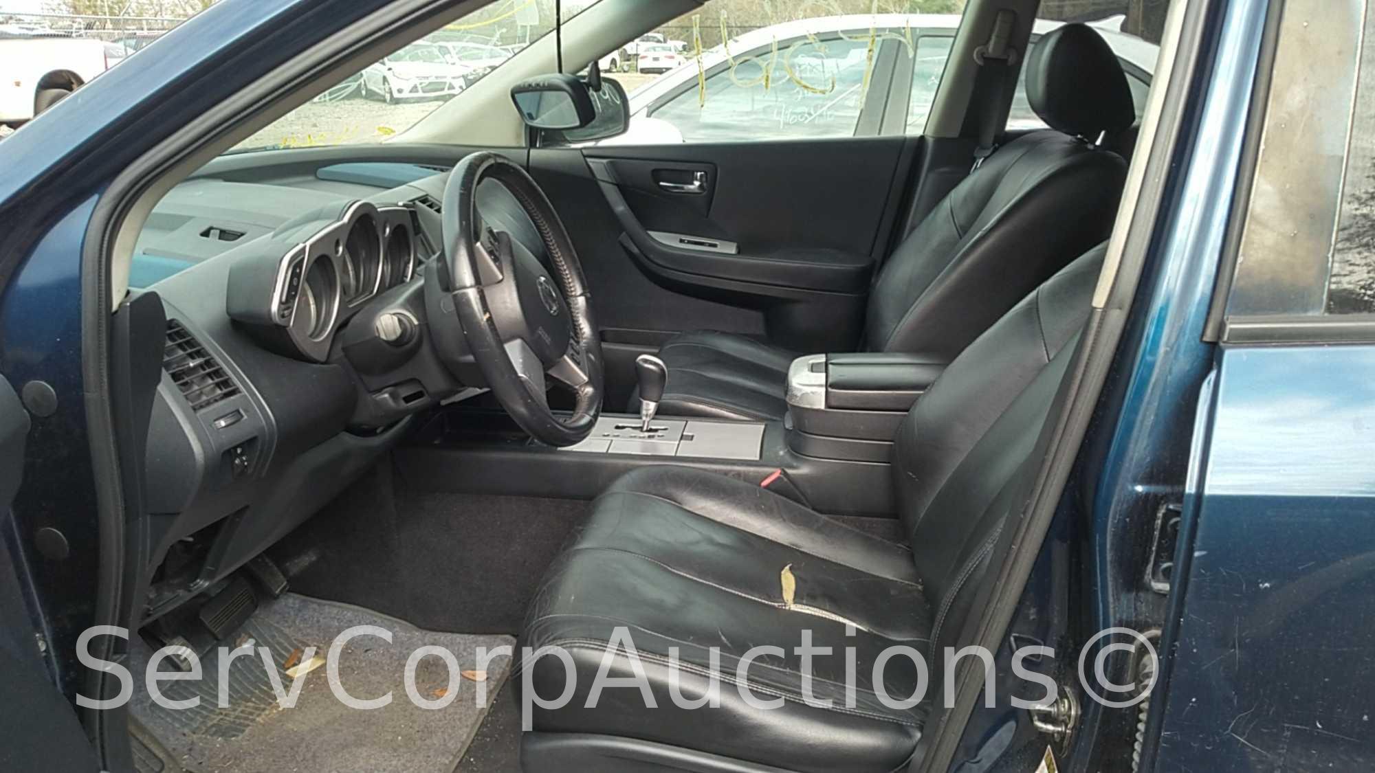 2006 Nissan Murano Multipurpose Vehicle (MPV), VIN # JN8AZ08T76W421720