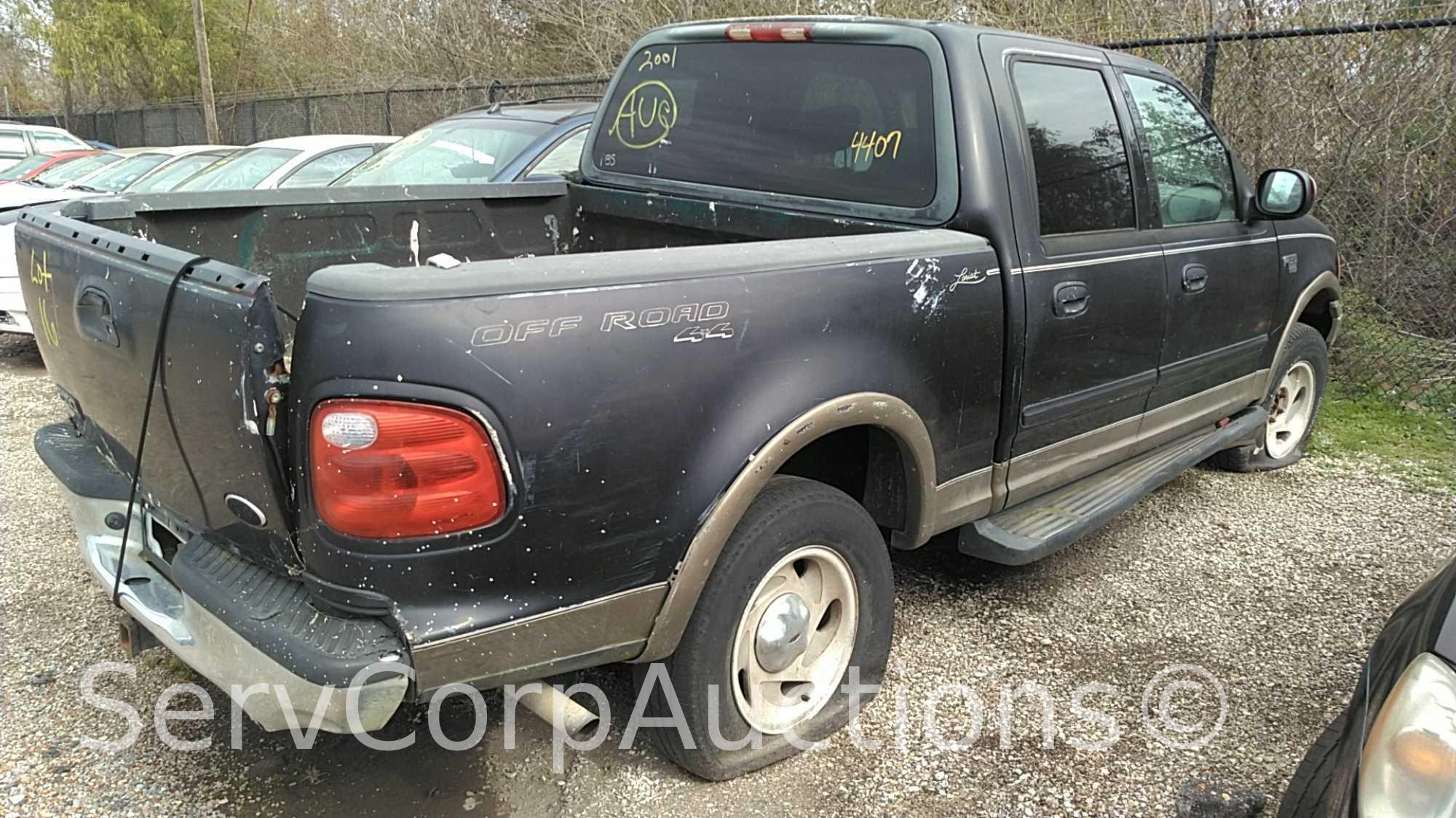 2001 Ford F-150 Pickup Truck, VIN # 1FTRW08L01KA61777