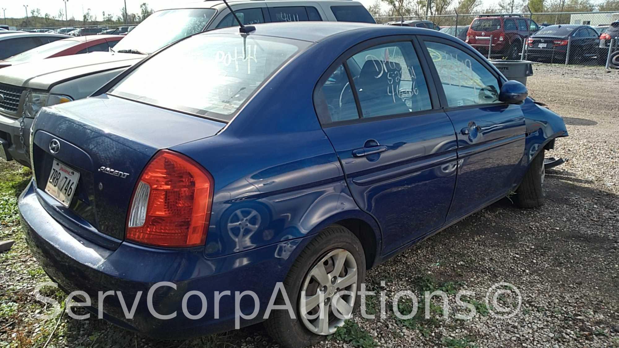 2010 Hyundai Accent Passenger Car, VIN # KMHCN4AC5AU463398