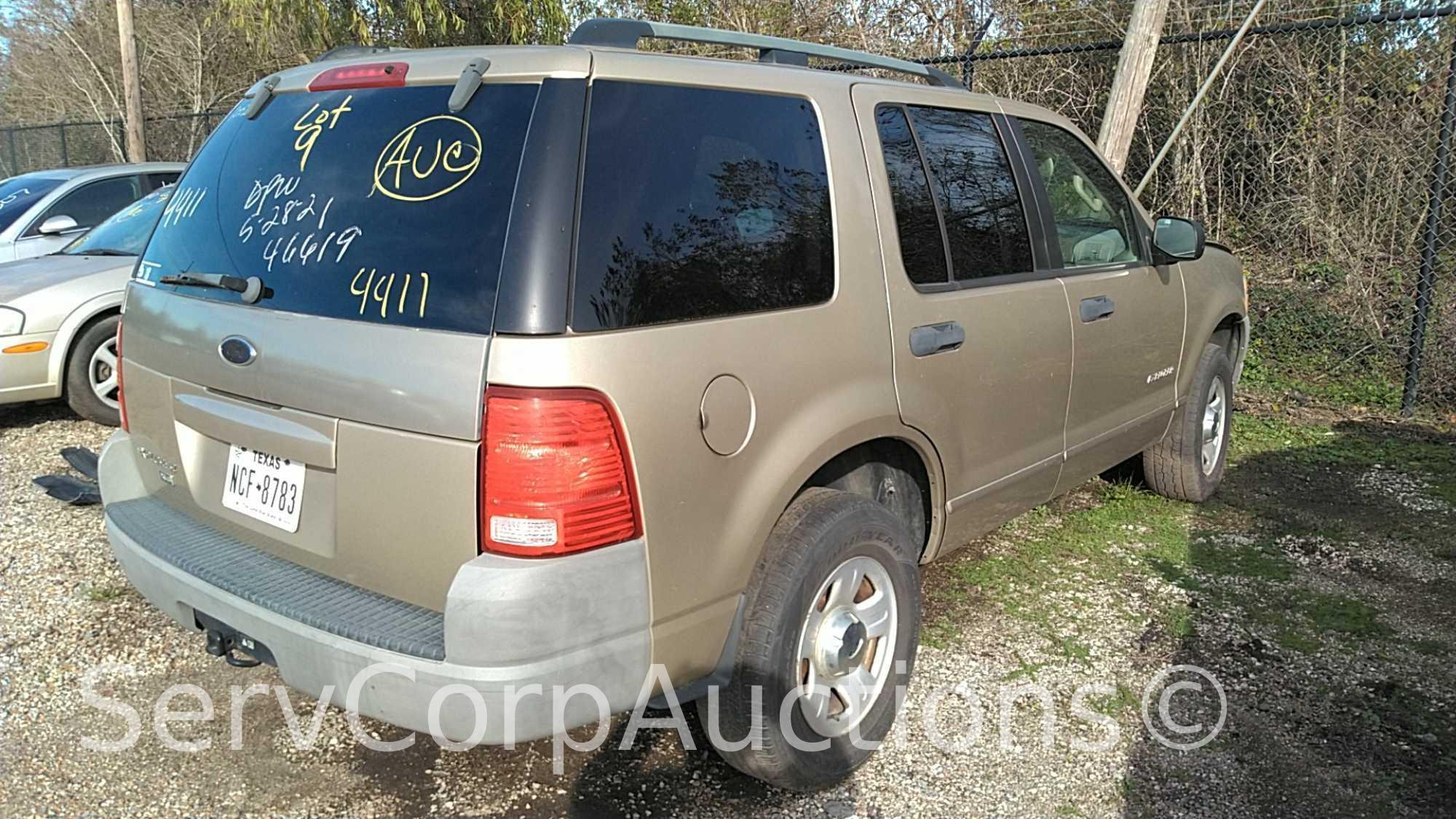 2002 Ford Explorer Multipurpose Vehicle (MPV), VIN # 1FMZU62K52ZC86841