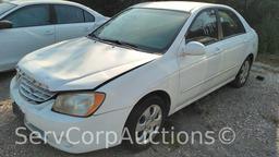 2006 Kia Spectra Passenger Car, VIN # KNAFE121165265879