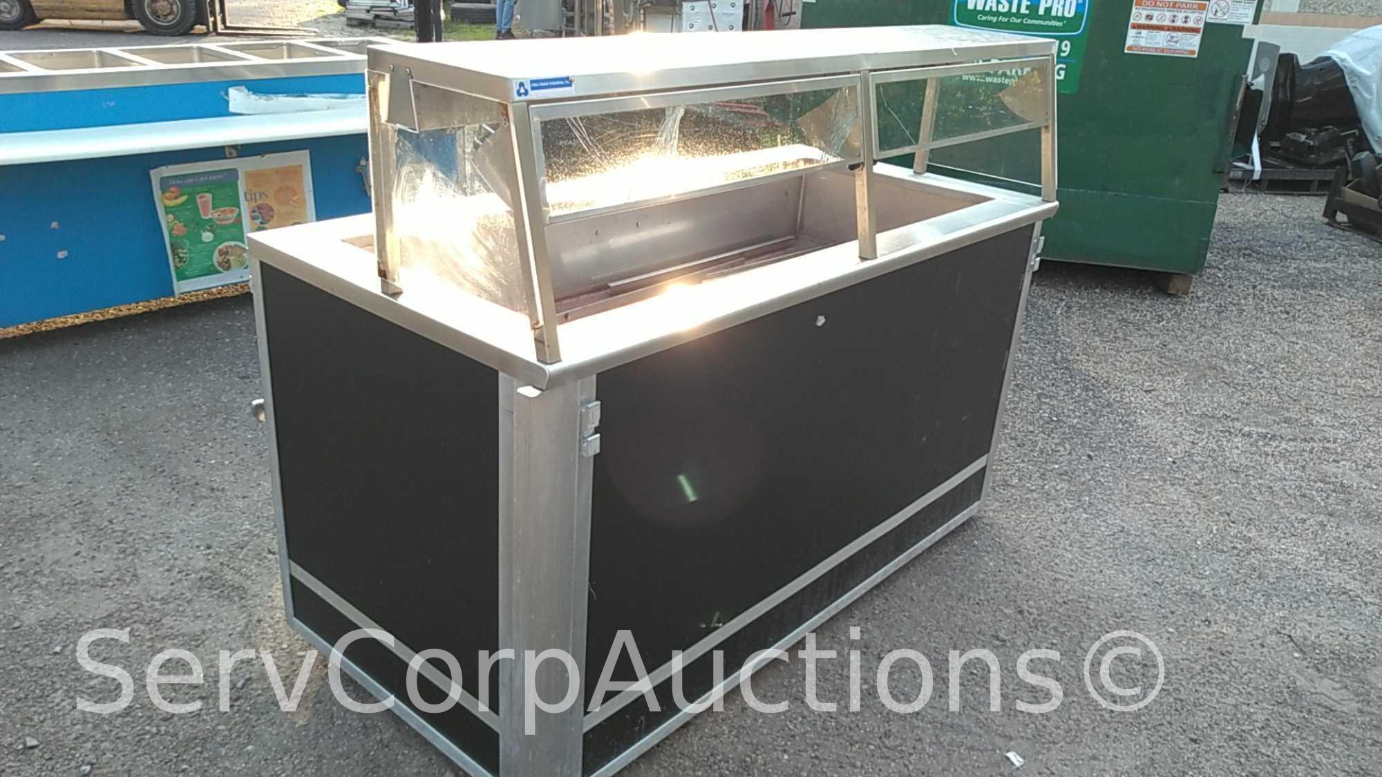 Atlas Metal Industries RM-4 Electrical Drop-in Cold Service Well with Portable Cabinet