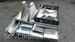 Lot on Pallet: Various Stainless Wall Mount Shelving