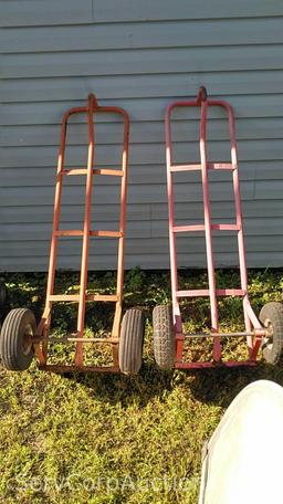 Lot of (2) 2-Wheel Dollies