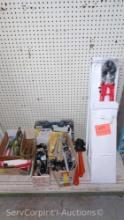 Lot Of Various Open-End Wrenches, Hand Seamers, Mini Bolt Cutters, Master Mechanic Tool Set, Large