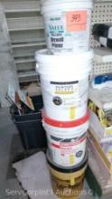 Lot of Drywall Primer, Latex Rubber Mix, Sheetrock First Coat, Exterior Latex Marking Paint
