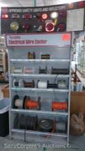Lot of Carol Electric Wire Center & PM Approved Safety Lights And Reflector Display