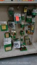 Lot Of Arnold & True Value Replacement Parts (Air Filters, Throttle Control, Spark Plugs, Blade