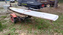 Homemade Trailer with Toolbox, Windsurf Board/Sail 'PARTS ONLY' No paperwork