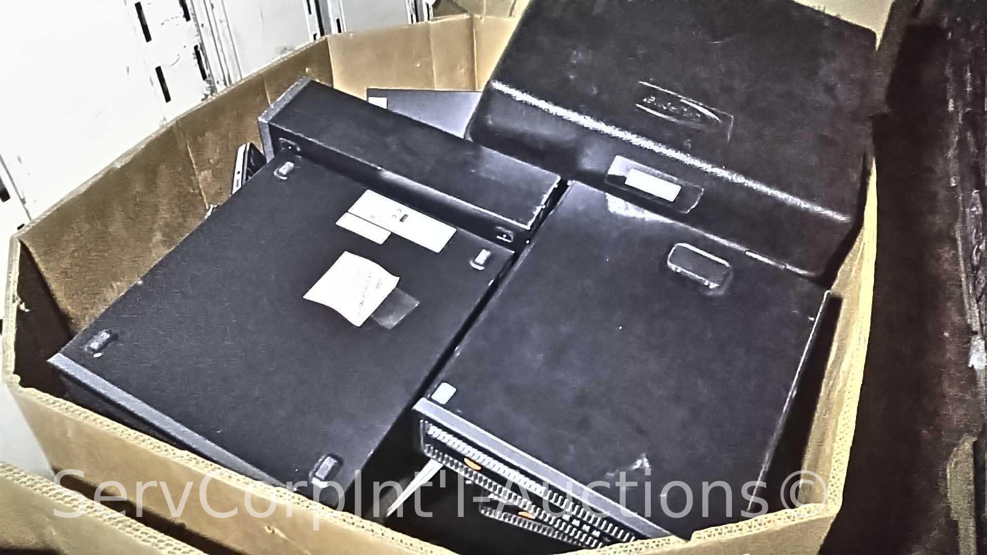 Lot on 4 Pallets of Various PC Towers, Printers, Keyboards (Seller: St. Tammany Parish School Brd)