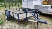 2006 Falcon 10' Utility Trailer VIN: 432SA101761013018 - No Paperwork "PARTS ONLY"