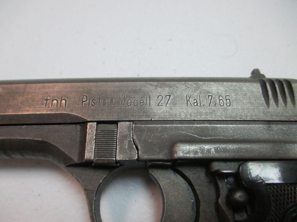 A-5 WW11 Nazi German CZ Model 27 fnh 7.65 Caliber pistol.