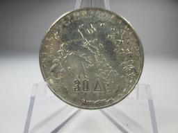 t-23 1963 Greece Silver 30 Drachmai