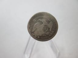 h-9 1837 U.S. Capped Bust Silver Dime with dings